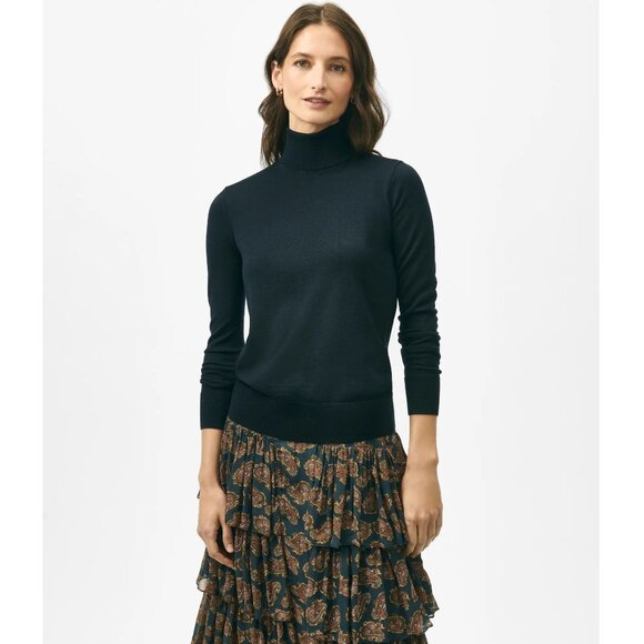 Brooks Brothers Extra-Fine Merino Wool Turtleneck Sweater - Picture 1 of 6